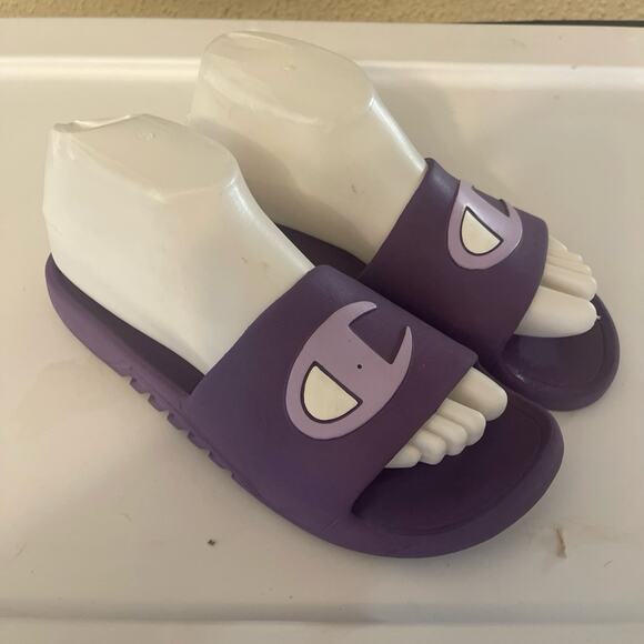 Unisex Slides Champion Sandals Women Size 9 Boys 7 Mint Purple - Picture 1 of 8